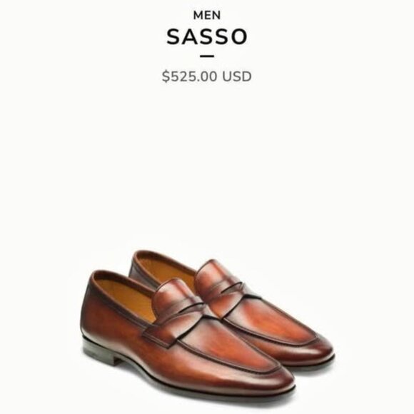 Magnanni Flex leather penny loafer shoes size 46 - Picture 6 of 7